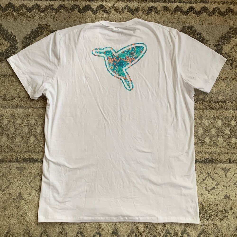 Birddogs White Logo Graphic Short Sleeve Shirt XL